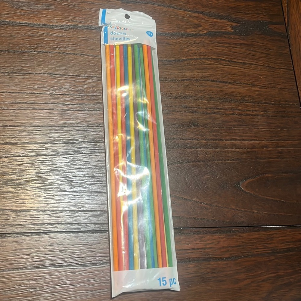 $3 Add-On Wooden Dowels Craft Supplies 14-Piece